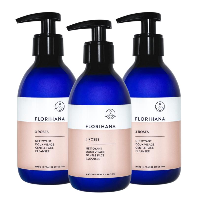3 Очищающее молочко с розой - Florihana, 280 мл, 3 шт.