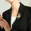 Brooch Pin Chrysanthemum Bouquet Painted Jewelry Plated Long Lasting Brooch Clothes Decor