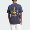 Adidas Originals Nice Graphic Tee with Letter Logo Print Men Tops Legend-Ink-Blue IR7591