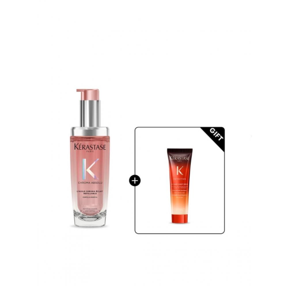 Масло для волос Kerastase Chroma Absolu 75 мл + Ночная сыворотка 30 мл