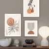 Бохо абстрактная геометрическая линия ваза с листьями настенная живопись на холсте плакаты на скандинавскую тему и принты винтажные картины для декора гостиной