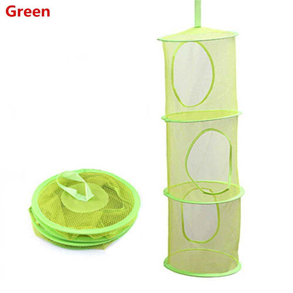 Net 3 Shelf Door Holder Storage Basket Hanging Bag Toy Storage Organizer Closet Hanger