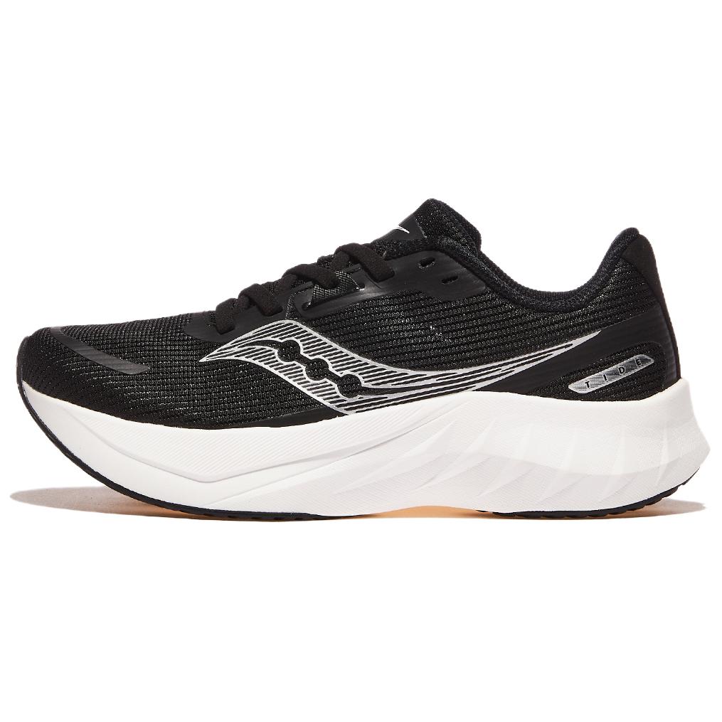 SAUCONY TIDE 2 Нескользящие Устойчивые к истиранию Низкие Повседневные Беговые Кроссовки Унисекс Черный Белый S28216-62