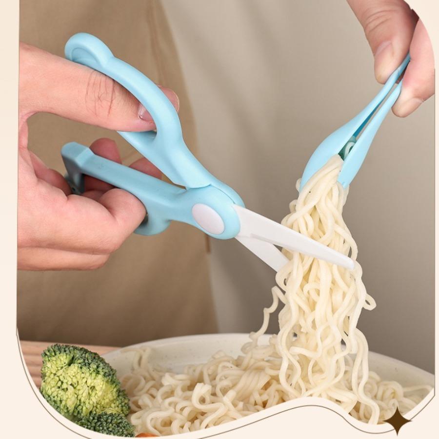 Kitchen multifunctional food scissors ceramic scissors for cutting vegetables and complementary foods small scissors5