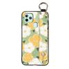 Anti-knock Flower Phone Case For Oukitel C22 Ring Back Cover Dirt-resistant Fashion Design Silicone Wrist Strap Lanyard