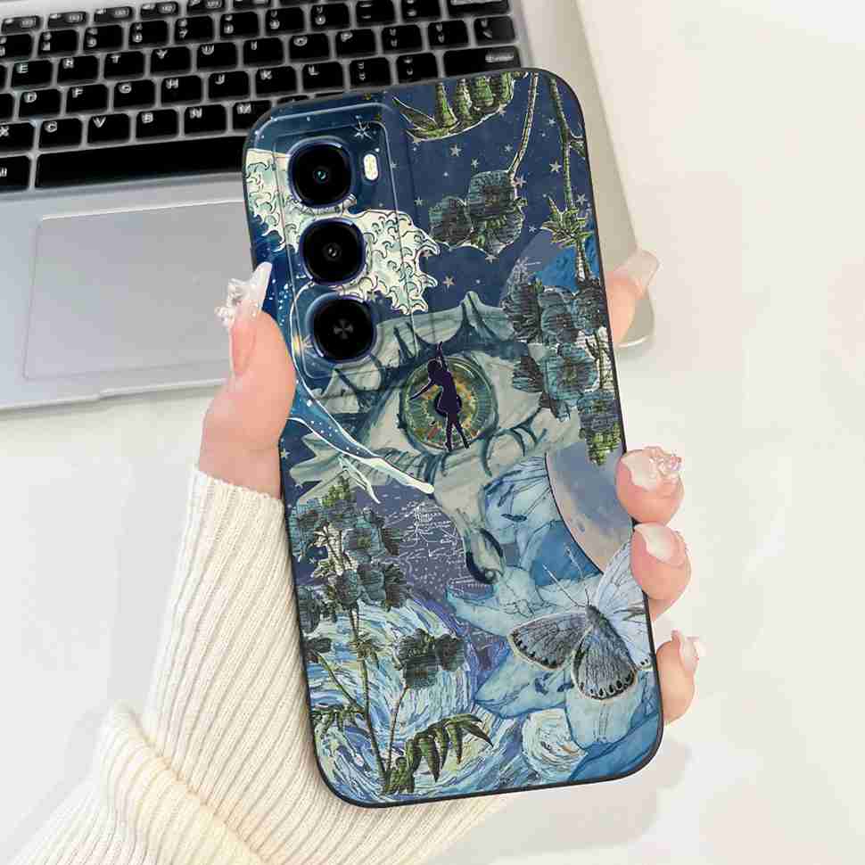 For itel City 100 4G C671L Case Cute Butterfly Rabbit Soft Silicone Back Cover For ITEL City100 4G 6.75" Fashion Bow Phone Shell