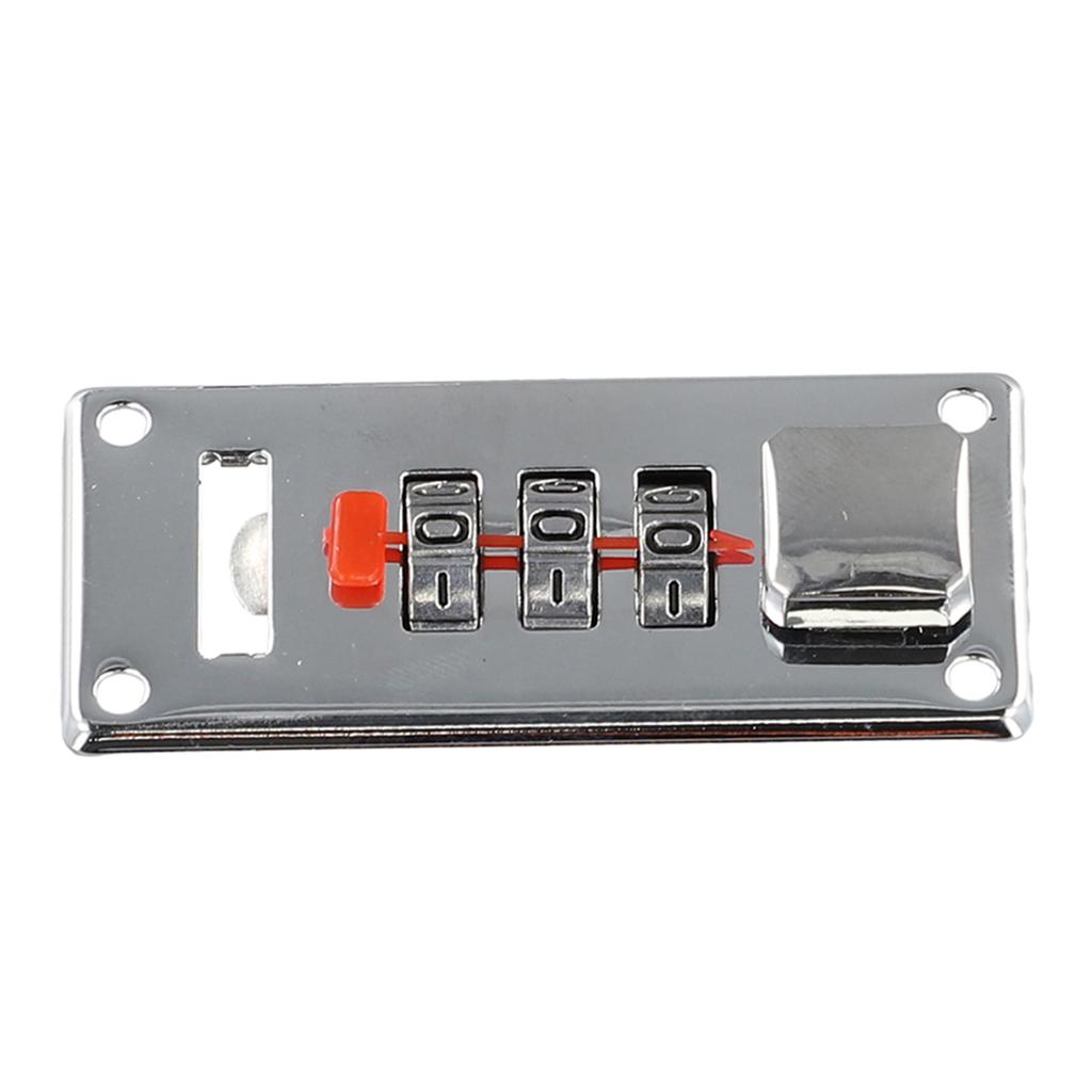 Защелка с кодовым замком Серебристый Кодовые замки 65мм*29мм Ретро Винтаж Ювелирные изделия Деревянные коробки Подарочный кейс Багаж Чемодан Сундук Фурнитура