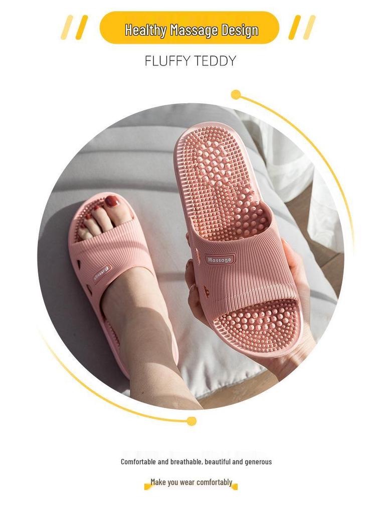 Мужские нескользящие массажные тапочки для ношения в помещении и на улице - Летние сандалии для купания