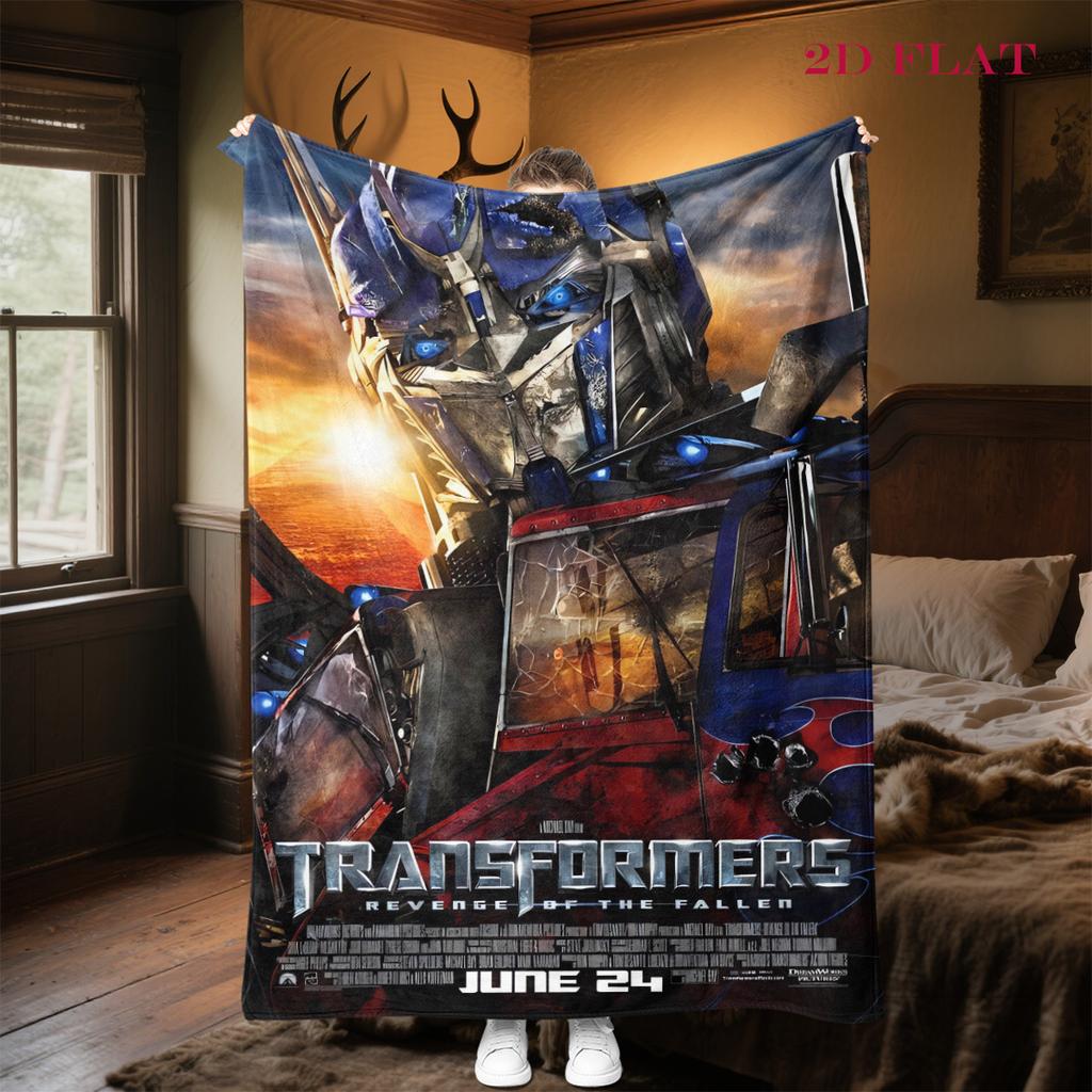 Transformers: Revenge Fallen blanket blanket Camping trip Christmas gifts Outdoor plush blanket Air conditioning blanket