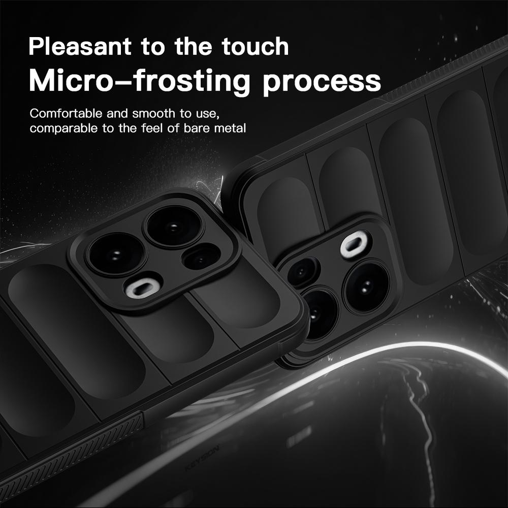 KEYSION Противоударный матовый чехол для OPPO Reno13 Pro 5G Противоскользящий мягкий силиконовый чехол для телефона OPPO Reno 13 5G 13 Pro 5G