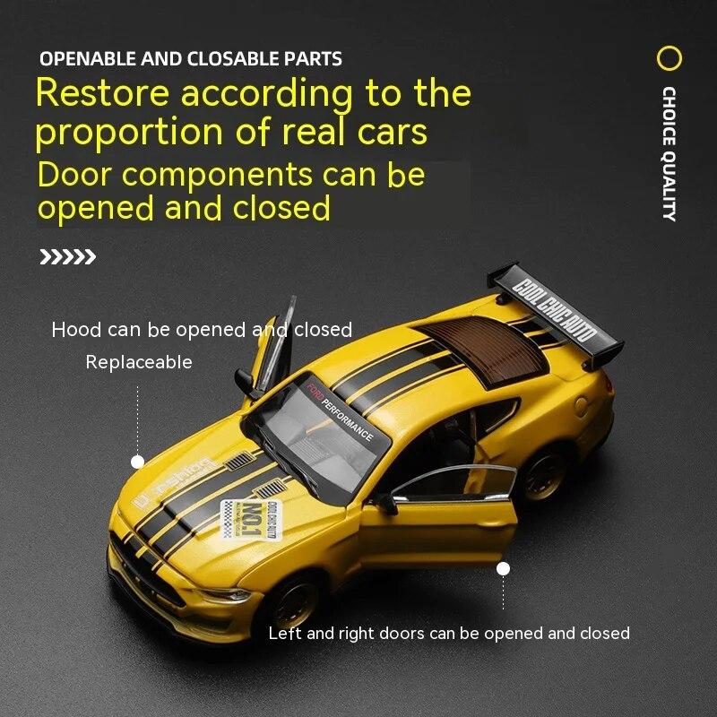 Набор для самостоятельной сборки модели автомобиля Ford Mustang из легкого сплава в масштабе 1/42 — уникальная коллекционная гоночная машина для любителей и энтузиастов