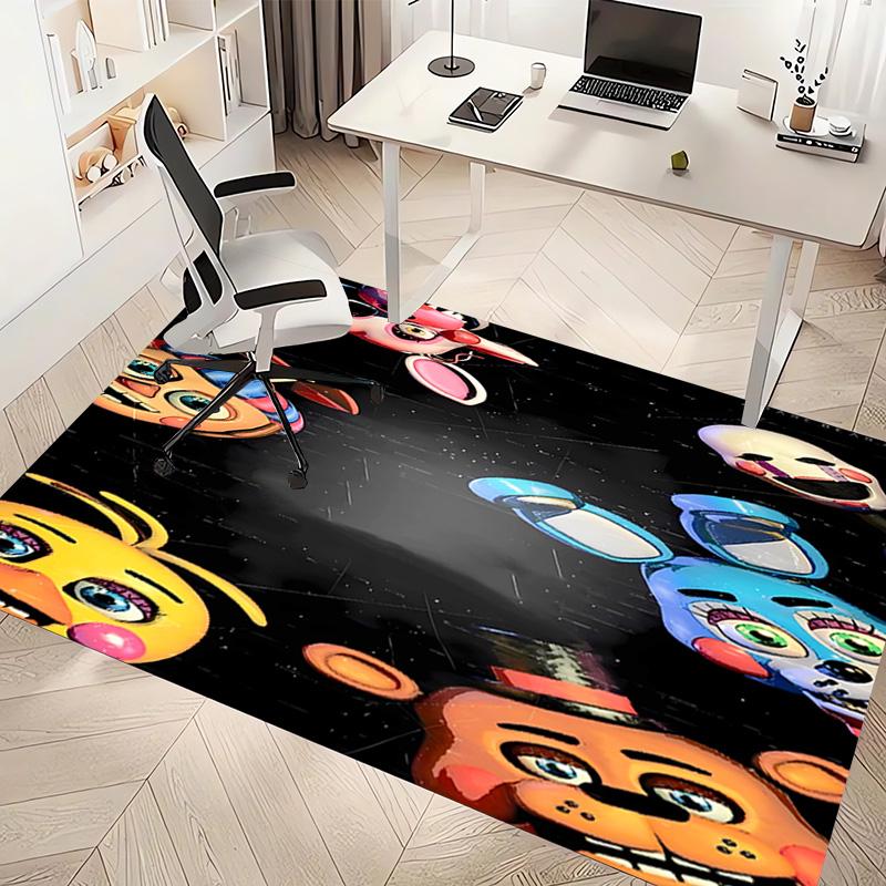 1pc Five Nights at Freddy's Print Area Rug - Soft, Washable Non-Slip Indoor Mat, Living Room, Home Office Decorative Rug,Office Decorative