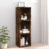 VidaXL Bookcase-TV Stand Smoked Oak 36x30x114cm Engineered Wood 826655