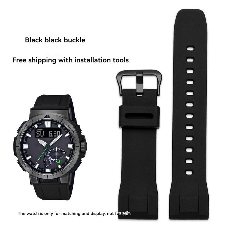 Для серии Casio PROTREK PRW-60/61/70Y/50/30 наручные ремешки для активного отдыха и альпинизма из силикона и нейлона мужские модифицированные аксессуары