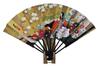 Fan with Hyakka and White with Fan Boxed (Kyoto Sensu)Folding Double-sided Decoration, Hime/Red Plum, Stand,