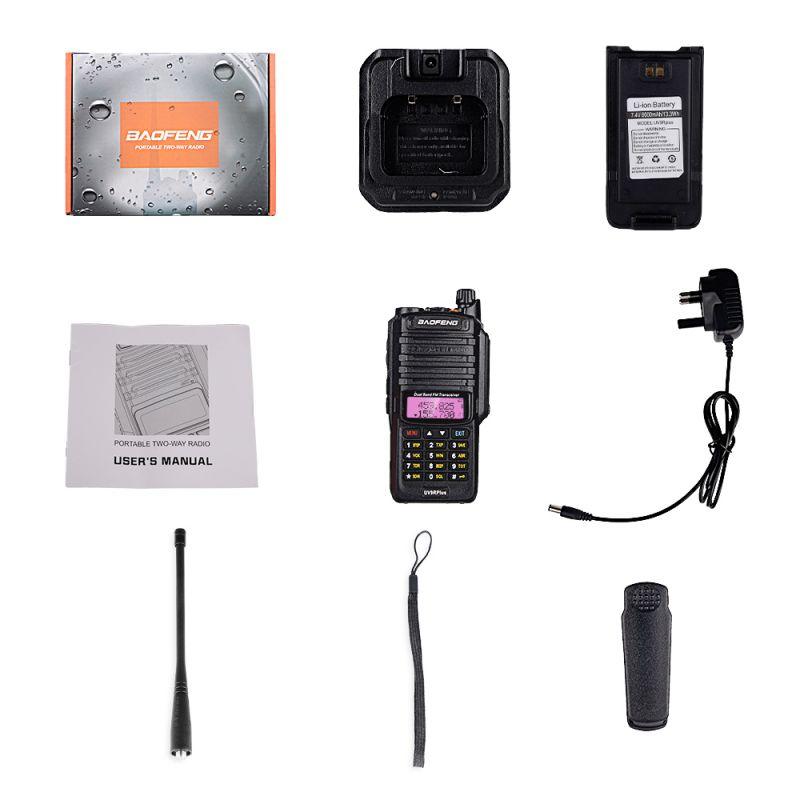 BAOFENG UV-9R Plus Walkie Talkie 10W 8000mAh IP67 Waterproof Two Way Radio Dual Band Ham Radios UV9R plus Interphone