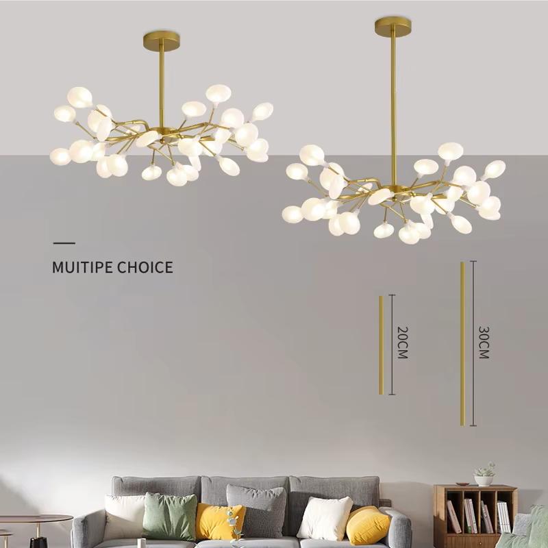 Nordisk G4 LED Lysekrone Belysning Moderne Gren Pendellampe Stue Gull / Svart Kunstdekor Innendørs Belysning(pære IKKE inkludert)
