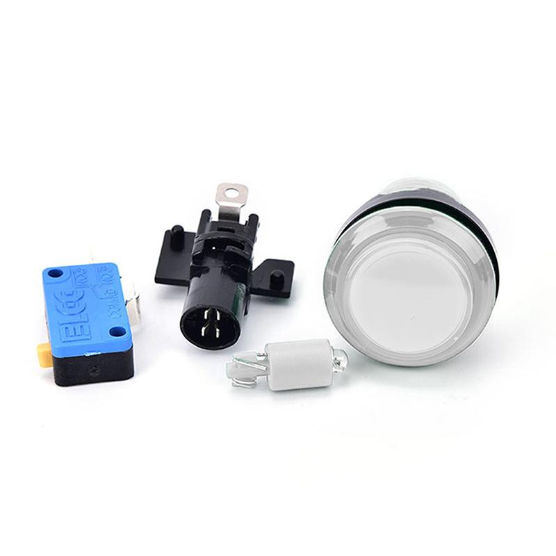1Pc Round Lit Illuminated Arcade Video Game Push Button Switch Led Light Lamp