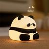 Аккумуляторный силиконовый ночник Panda: Мягкое защитное свечение для глаз в спальне и у кровати