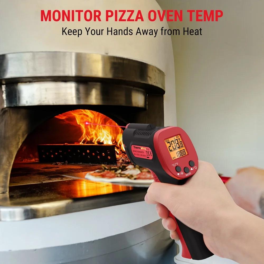 Non Contact Infrared Thermometer Gun TP30W Digital Laser Temperature Measurement Grill Oven Swimming Pool HVAC Cooking Max Min