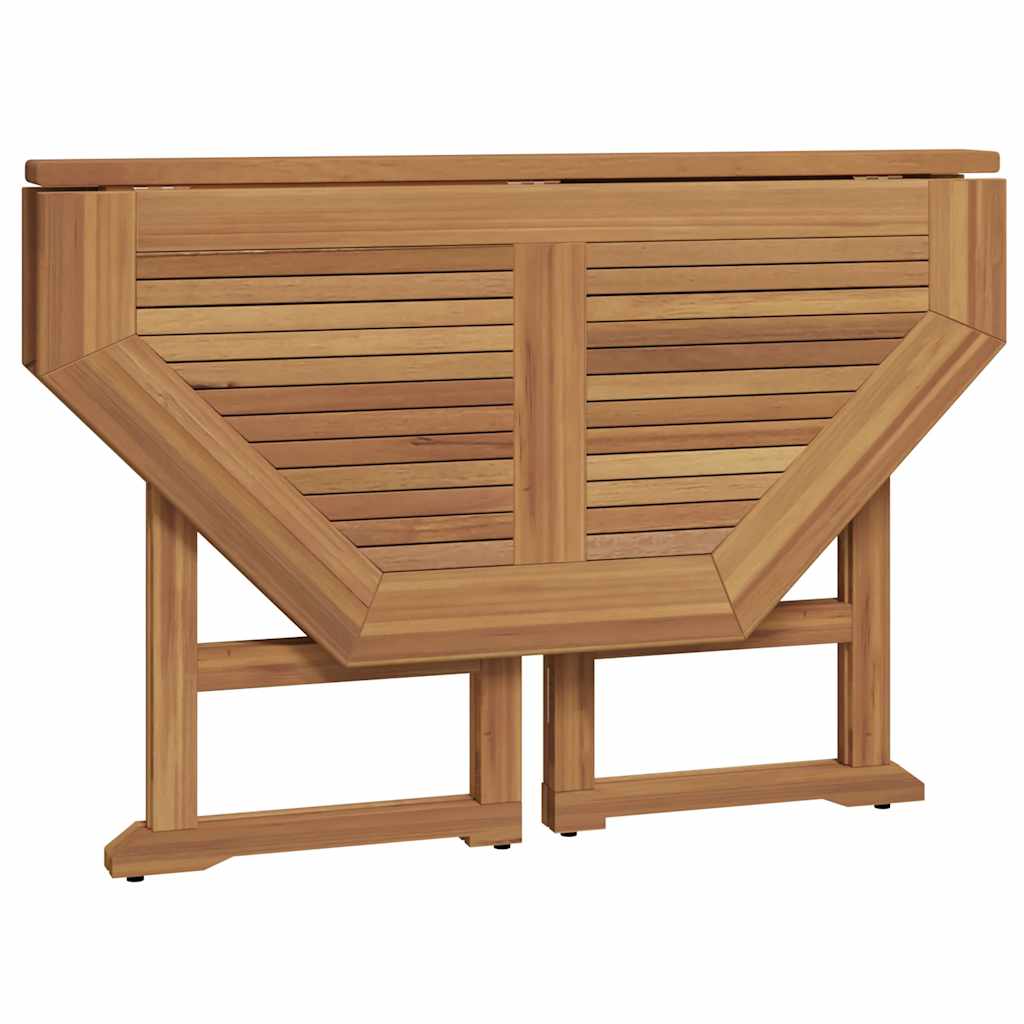 5 Piece Foldable Outdoor Dining Set Solid Teak Wood