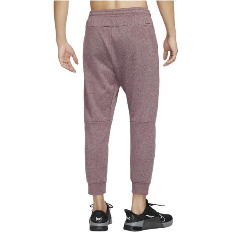 Nike Therma FIT На шнуровке Модные Универсальные Трикотажные Брюки с Флисовой Подкладкой Мужские Ярко-Бордовый Красный FZ1075-652
