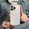 Круглый чехол для телефона со смайликом, прозрачный, для iPhone 11, чехлы iPhone 15 16 Pro 12 13 14 Pro Max Mini XR XS X 7 8 Plus SE2022, чехол