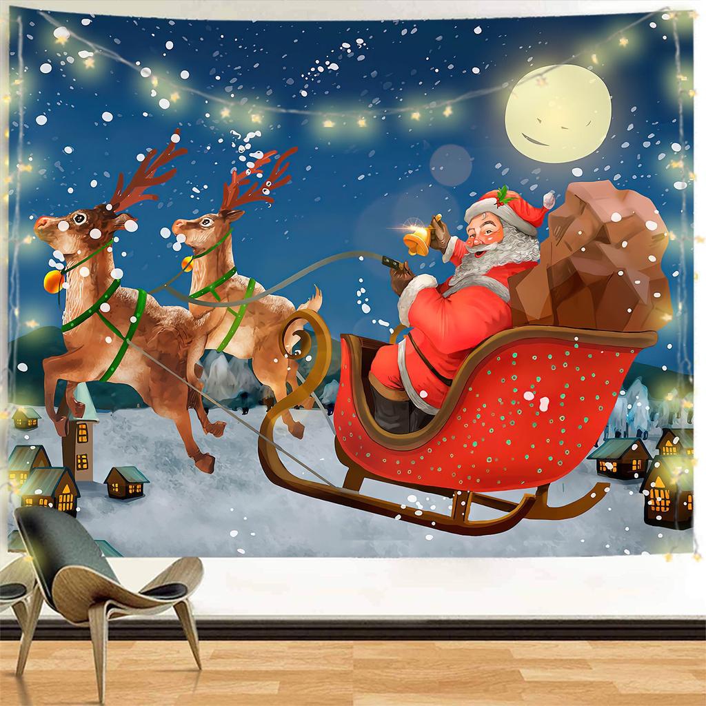 Home Decor Tapestry Christmas Wall Hanging Decoration Bedroom Living Room Wall Decor Printed Backdrop