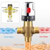 DL Solid Brass G1/2" Thermostatic Mixing Valve Shower  Water Temperature Control Thermostat Mixer