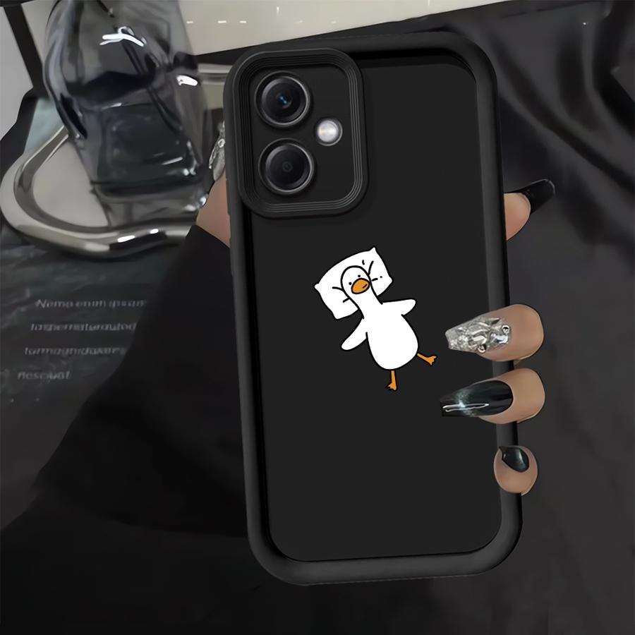 Простой и милый чехол-накладка с утёнком для Xiaomi Redmi Note 14 Pro Plus 11s A1 A2 A3 A4 12C 10 Note 13 12 14C 11 12s 13C