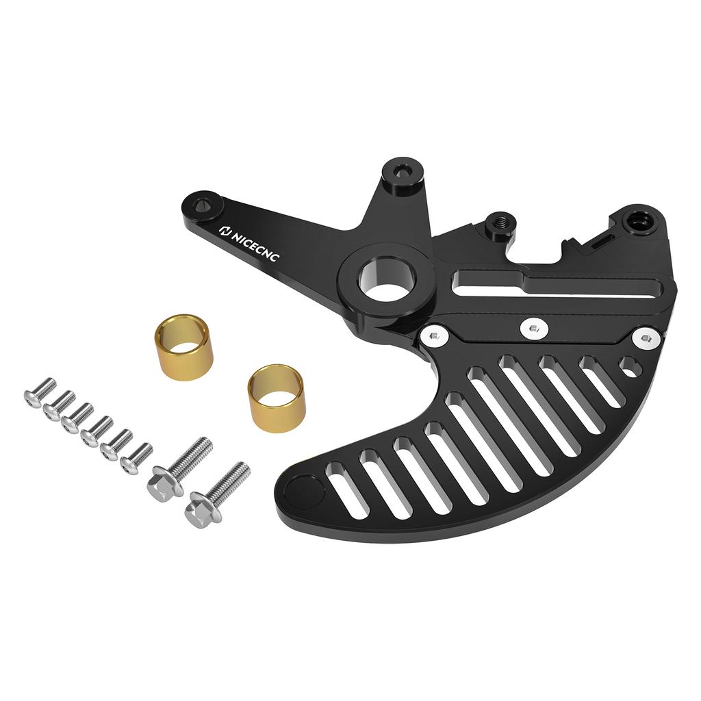 For KTM EXC 300 EXC-F 350 SX 125 SX-F 450 2004-2025 Dual Calipers Bracket Brake Disc Guard For GasGas EC300 For Husqvarna TE300