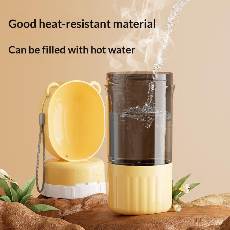 Наружная бутылка для воды с ремешком для собак Портативная бутылка для воды для собак Чашка-компаньон для питомца Наружная питьевая чашка для собак