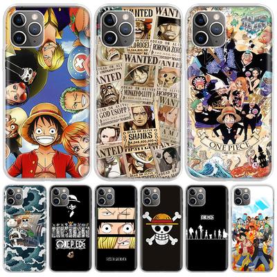 Аниме цельный логотип для iPhone 11 13 Pro Max 12 Mini Phone Case X XS XR 6 6S 8 7 Plus SE Apple 5 5S Fundas Cover Coque Capa