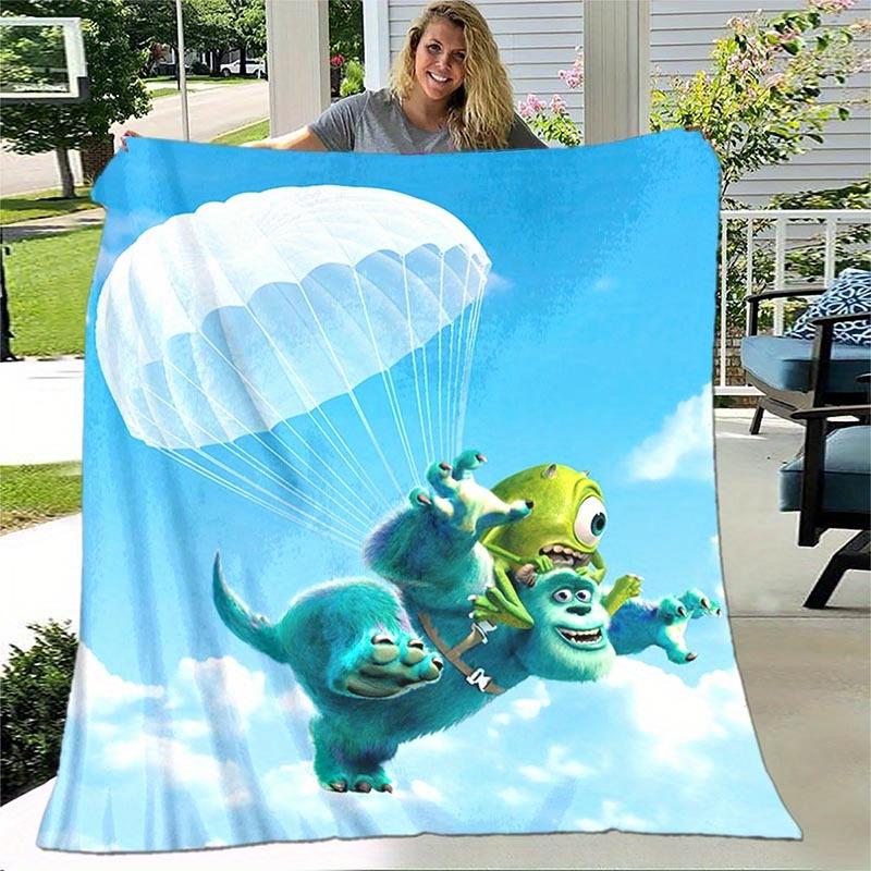 1pc Monsters University Printing Blanket - Soft, All-Season Throw for Living Room, Bedroom,Personalized Gift with Adorable Cartoon Design