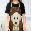 Кухонный фартук, эскиз, одежда для мопса, собаки, кошки, хлопковые льняные фартуки без рукавов с принтом для мужчин и женщин, таблетка для уборки дома Delantal