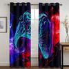 Free Shipping Modern Game Gamer Dreamy Controller Children's Thin Window Curtains for Boy Kid Living Room Bedroom Decor 2Pieces