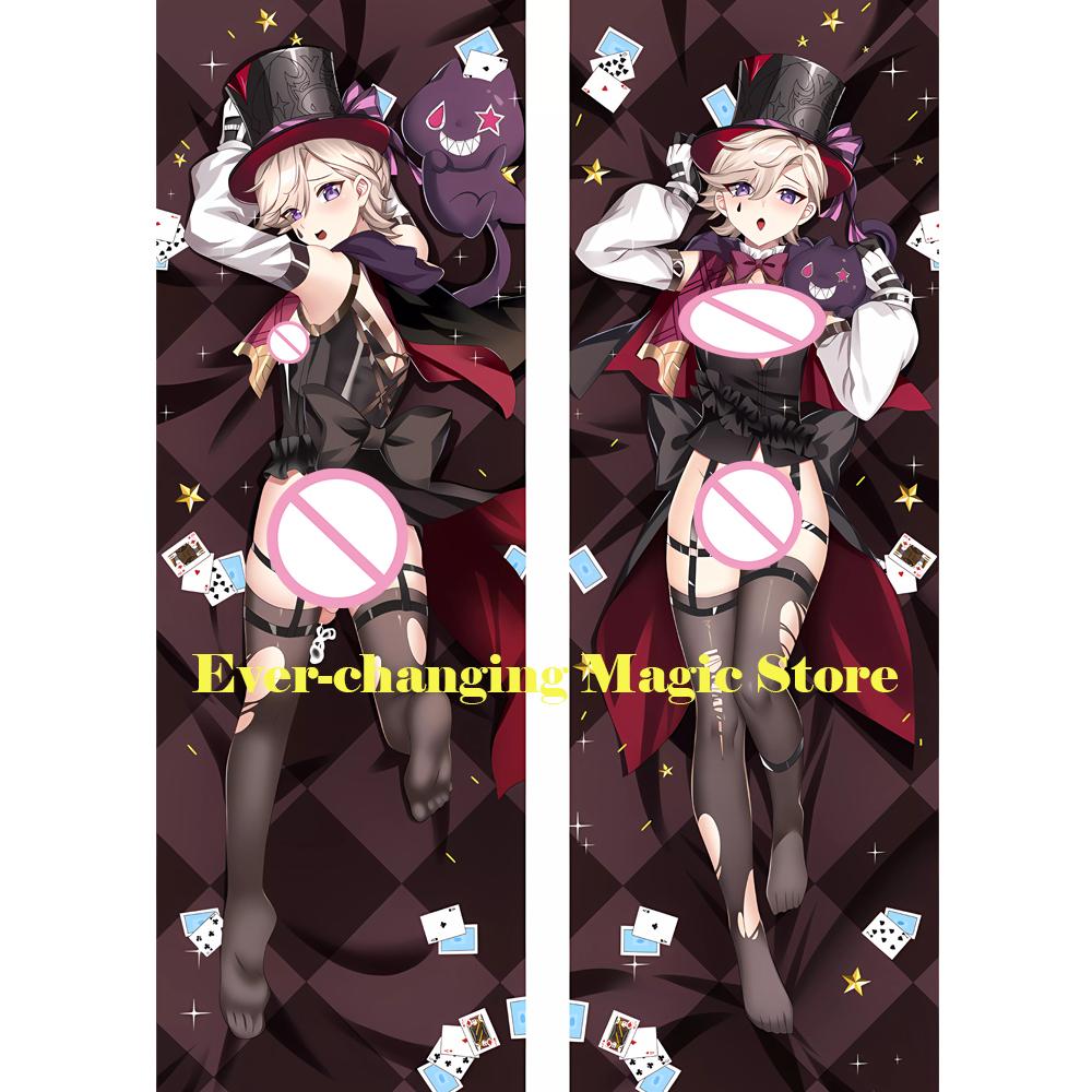 Dakimakura Аниме Genshin Impact Lyney Косплей Двусторонняя Печать Тела в Натуральную Величину Наволочка Подарки Можно Настроить