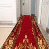 European Style Corridor Carpet Home Luxury Hallway Carpets Room Doorway Aisle Floor Mat Anti-slip Bedroom Bedside Decor Long Rug