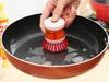 DISH WASHER BRUSH WITH LIQUID DISPENSER