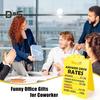 4Pcs Funny Office Desk Signs Vibrant Color High Strength Answer Desk Rates Funny Desk Signs White Elephant Gifts