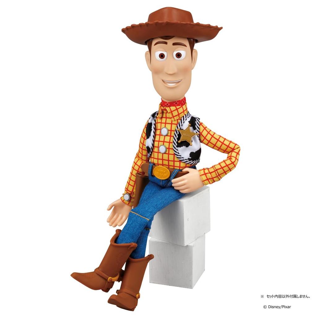 Takara Tomy Toy Story Real Size Talking Figure Woody, Disney Pixar Collectible Toy, Ages 3 and Up