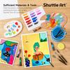 Shuttle Art Acrylic Paint Set 30 wooden canvas brush washing and Ideal for and tole Suitable for and Perfect for and school A great gift (66 pieces)