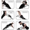Foldable Back Extension Bench Roman Chair 6 Levels Adjustable AB Roller Coaster Waist Exercise Machine Home Full Body Workout Fitness Equipment