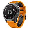 Dual-color Watch Band for Garmin Fenix 7/Forerunner 965/955/945/935 ,Smooth Silicone Soft Strap