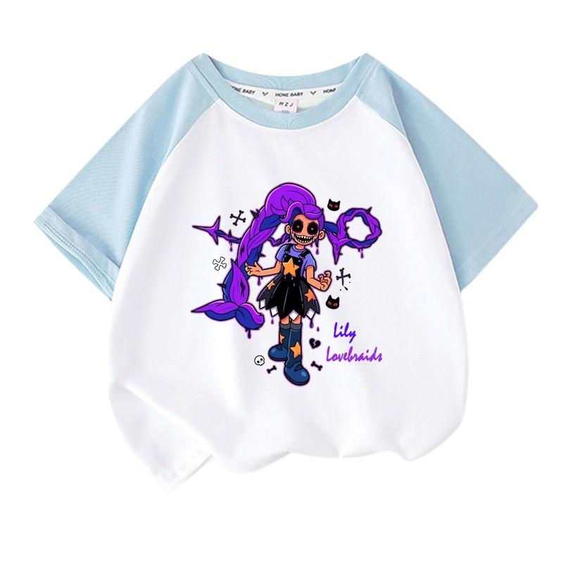 Женская повседневная футболка Lily Lovebraids с принтом и рукавами реглан