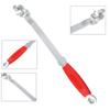 For Socket Spanner Wrench Extension Bar 400mm Alloy Steel Handle with Non Slip Grip and 9mm Slot Compatibility