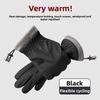 Winter Riding Gloves Men Women Fleece Thickened Thermal Windproof Touchscreen Electric Vehicle Cycling Sport Mittens