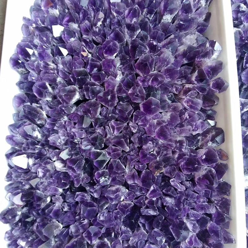 Quartz Amethyst Natural Crystal Wand Point Specimen Healing Home Decor Gift
