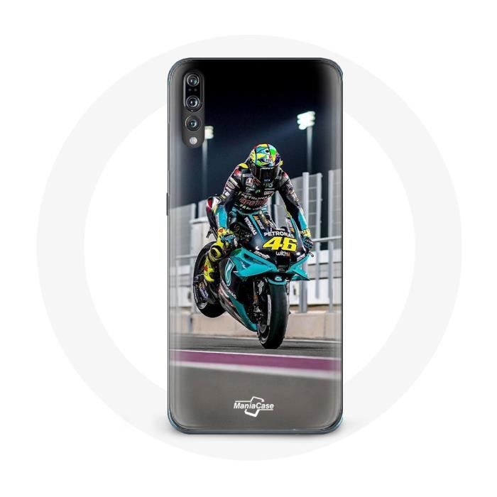 Coque pour Huawei P20 - Valentino Rossi - MotoGP - Souple - Protection - Gris