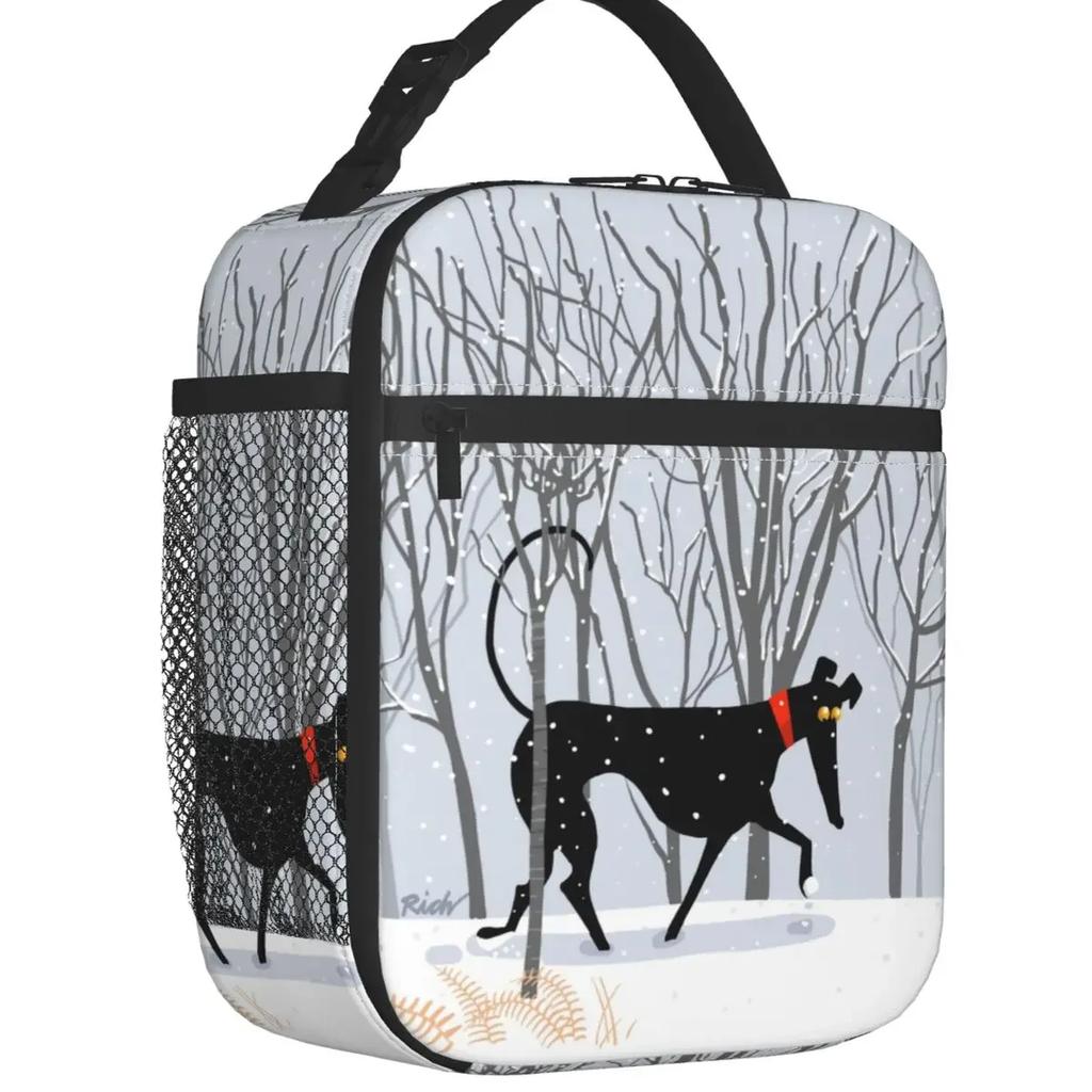 Изолированная сумка для обеда Greyhound Whippet Dog для женщин, портативная, с рисунком борзой, термосумка-холодильник для пикника и путешествий
